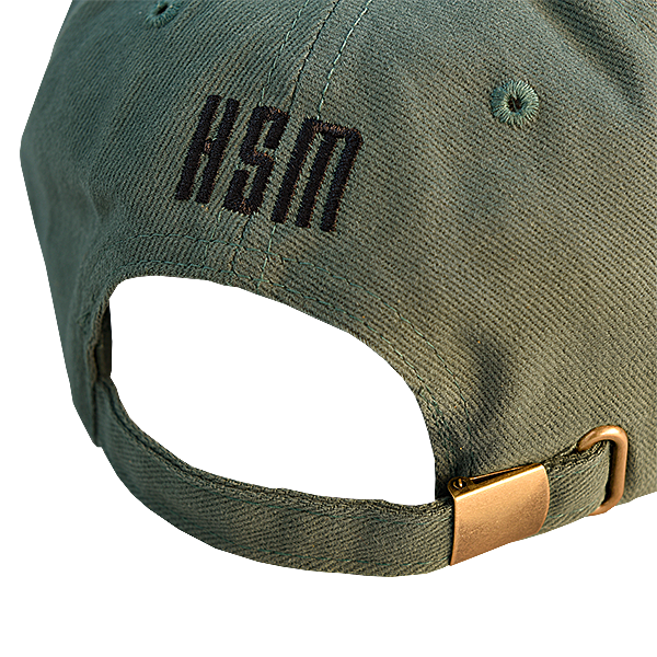 Schildmütze "HSM", grün-braun