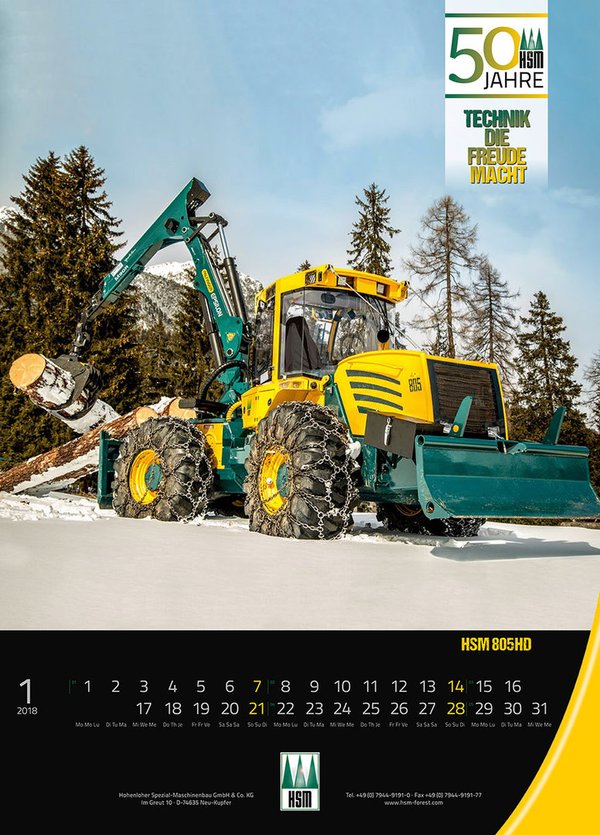 Kalender 2018 „HSM“